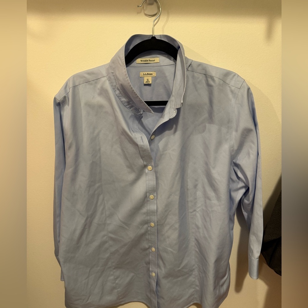 L.L bean XL regular wrinkle resistant blue XL